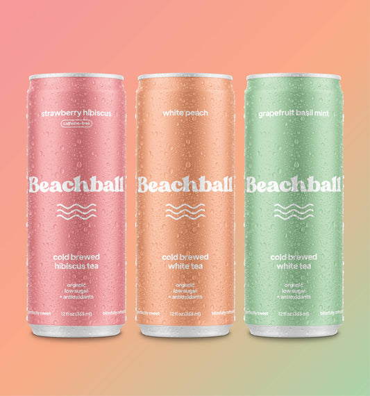 Sail Away Coffee Co. - Beachball Organic Iced Tea (Variety Pack)- Case of 12