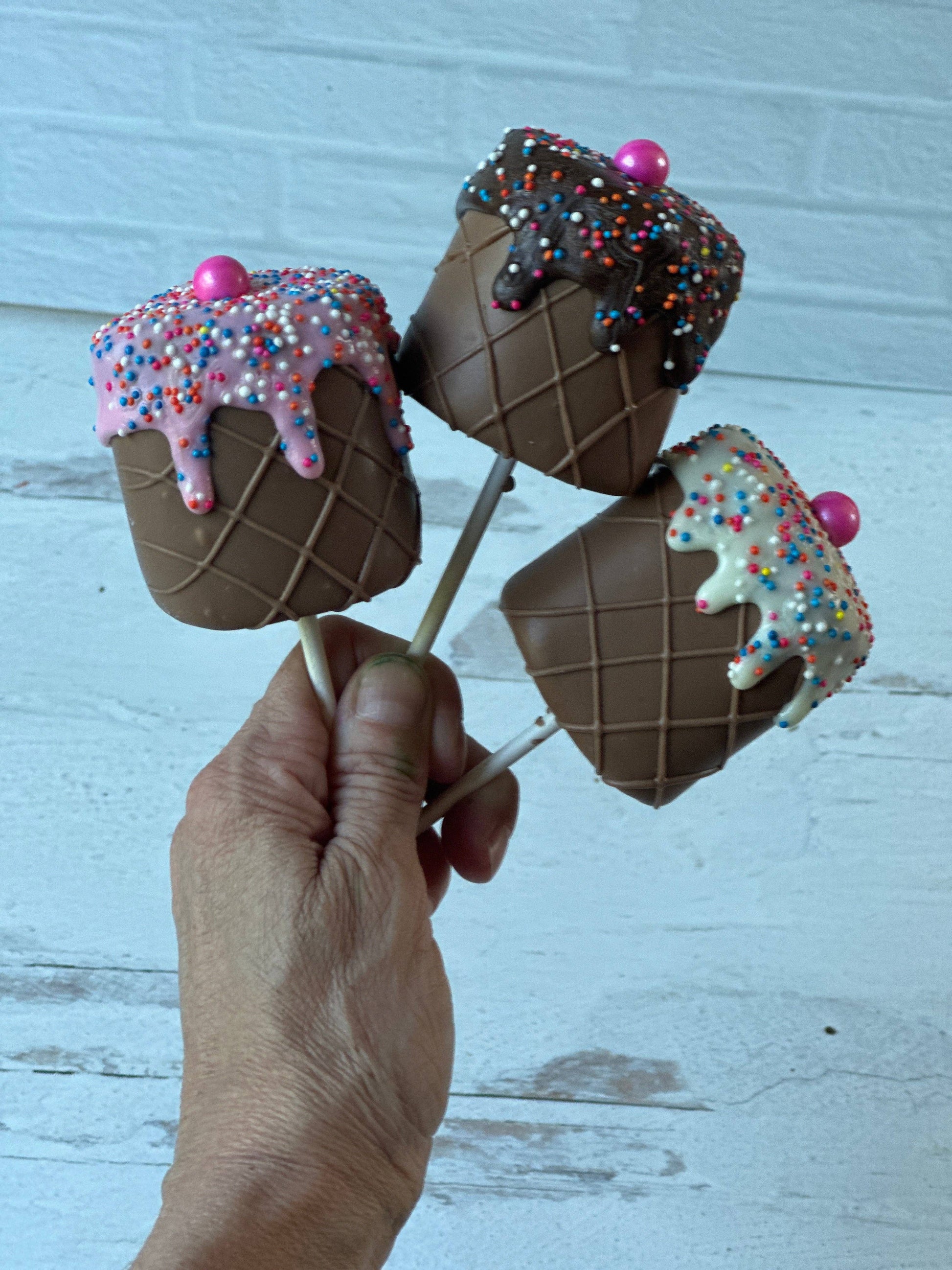 Chocolates Unlimited by Denise - Jumbo Chocolate Dipped Marshmallow Ice Cream Swede Alley Co.