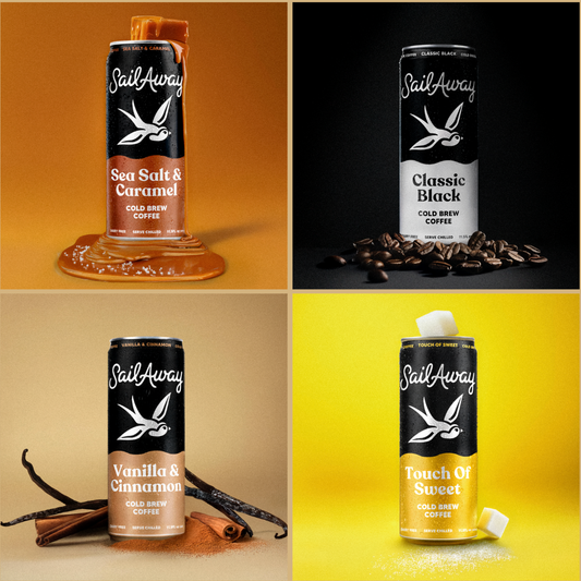 Sail Away Coffee Co. - Cold Brew Coffee (Variety Pack) Case of 12