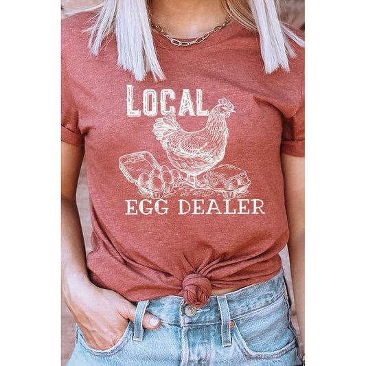 Ladies Local Egg Dealer Tee by Kissed Apparel Swede Alley Co.