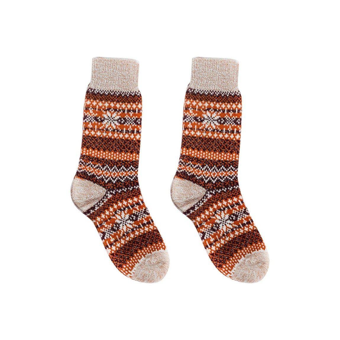 Pumpkin Spice Nordic Wools Socks Swede Alley Co.