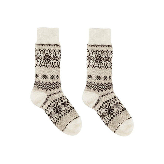 Asenka Creme Nordic Wools Socks Swede Alley Co.