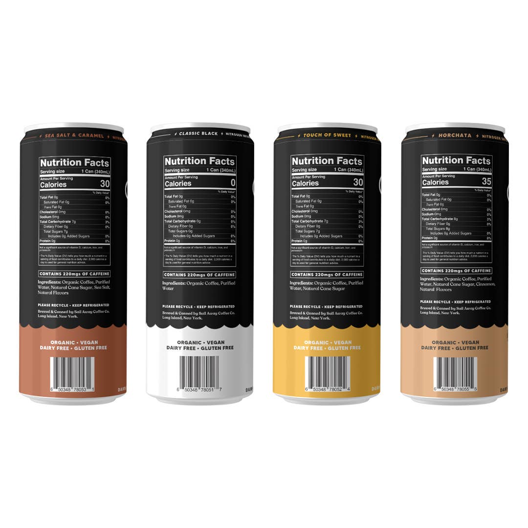 Sail Away Coffee Co. - Cold Brew Coffee (Variety Pack) Case of 12