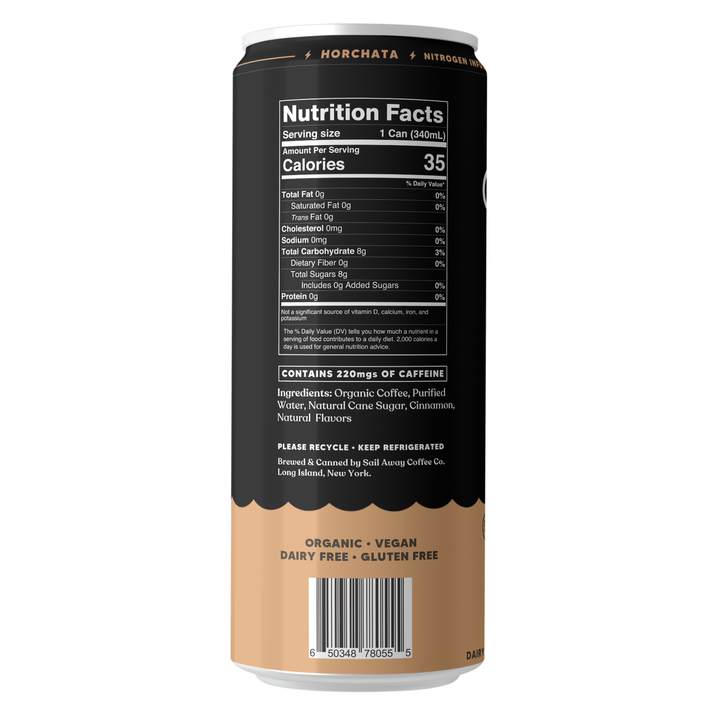 Sail Away Coffee Co. - Cold Brew Coffee Cans - Vanilla & Cinnamon Swede Alley Co.