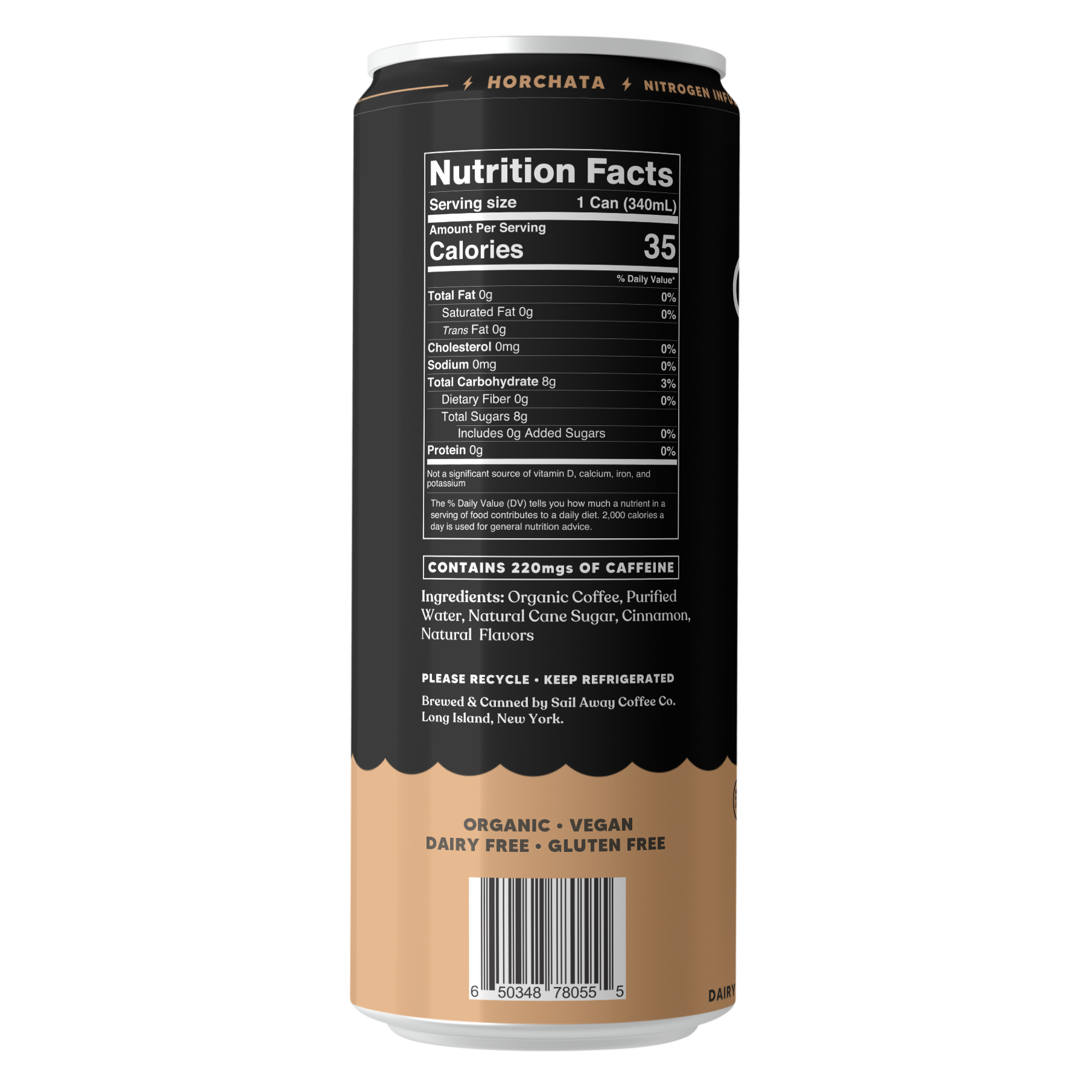 Sail Away Coffee Co. - Cold Brew Coffee Cans - Vanilla & Cinnamon Swede Alley Co.