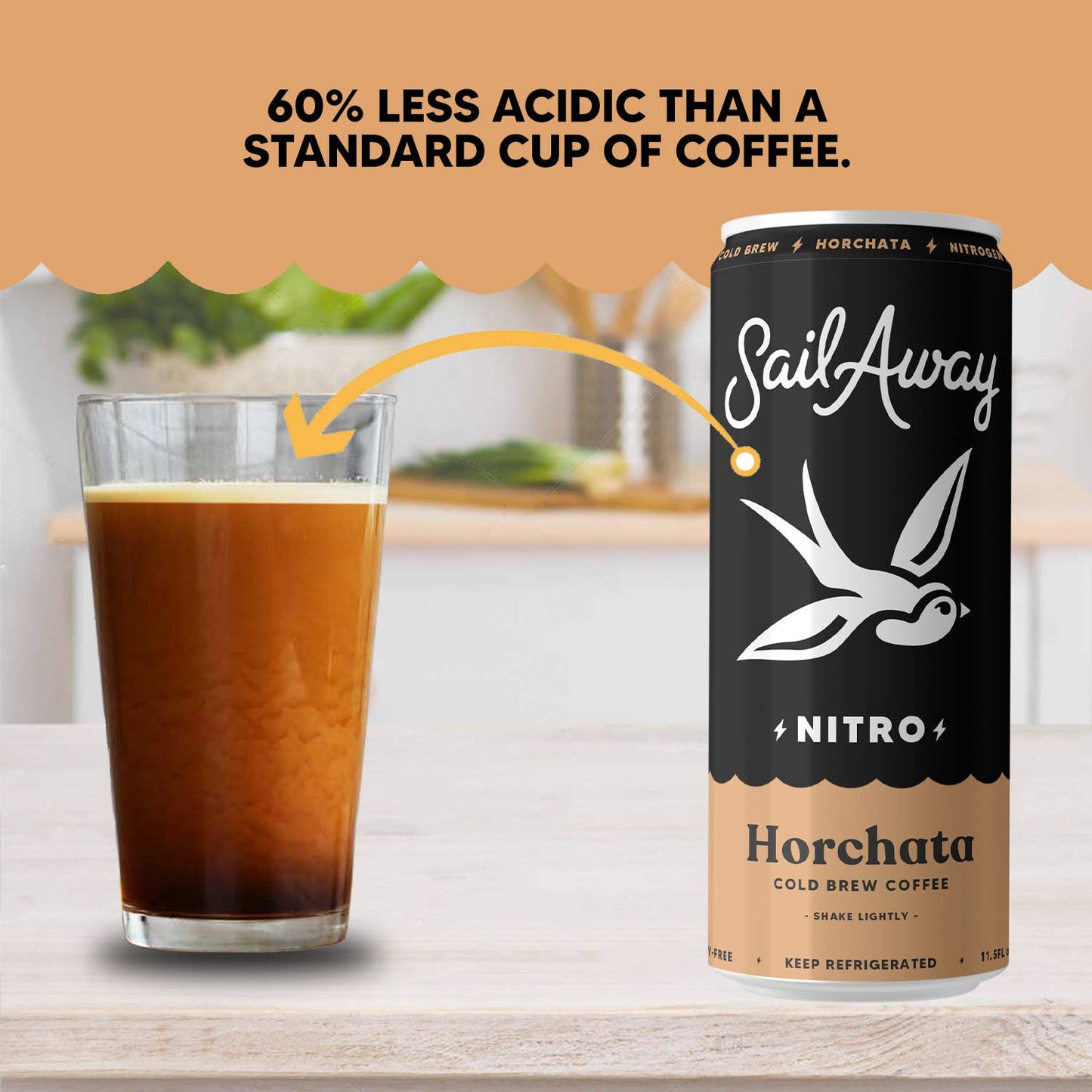 Sail Away Coffee Co. - Cold Brew Coffee Cans - Vanilla & Cinnamon Swede Alley Co.