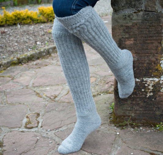 Ladies Alpaca Chunky Knee Socks Swede Alley Co.